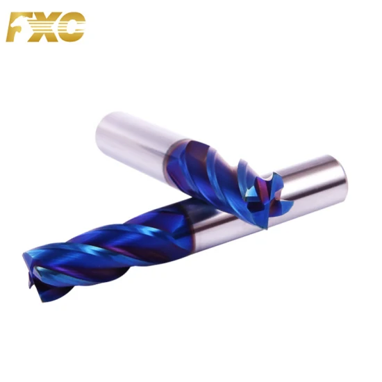 HRC65 Carbide Corner Radius End Mill CNC Cutter R Angle Router Bits
